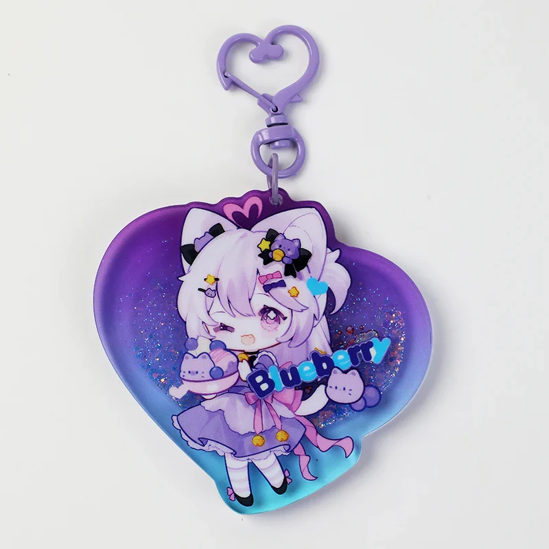 Custom Pre-filled Quicksand Liquid Shaker Acrylic Keychains - Image 3