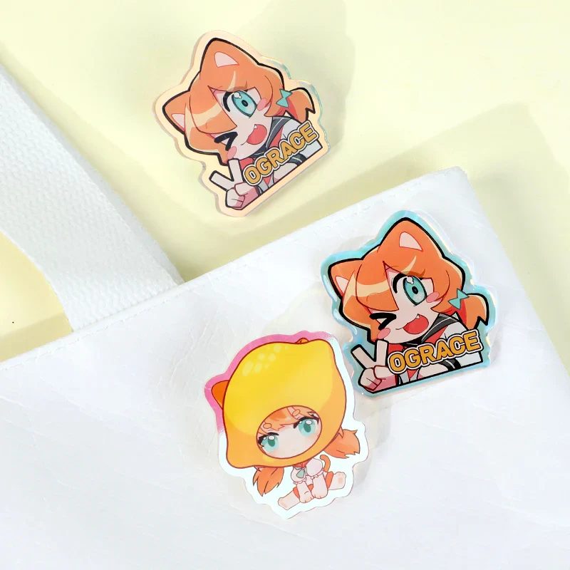 Custom Rainbow Acrylic Pins - Image 3