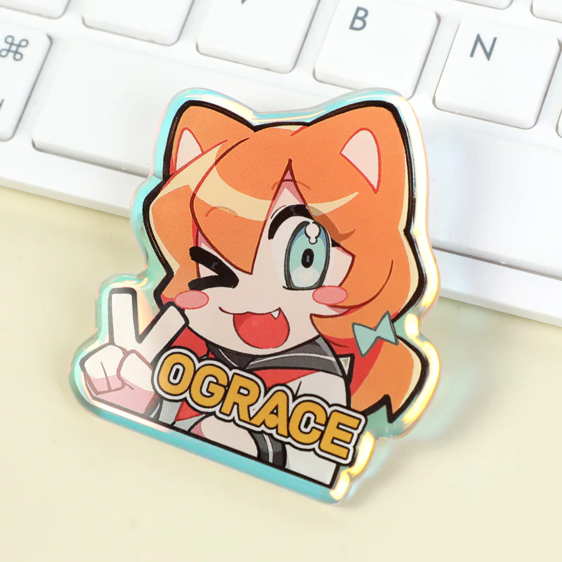 Custom Rainbow Acrylic Rounding Pins - Image 9