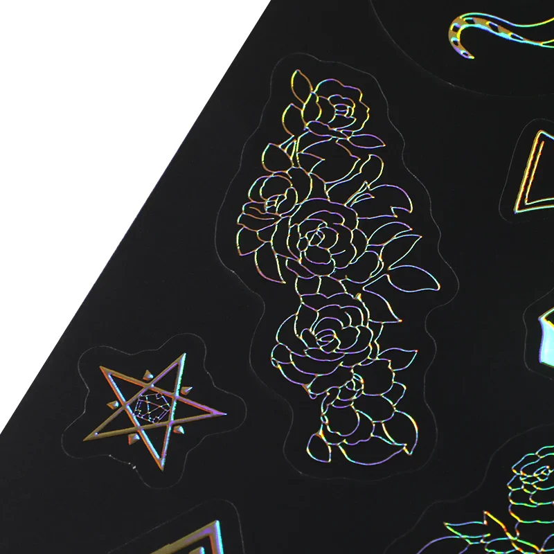 Custom Raised Foil Printing Sticker Sheet - Image 6