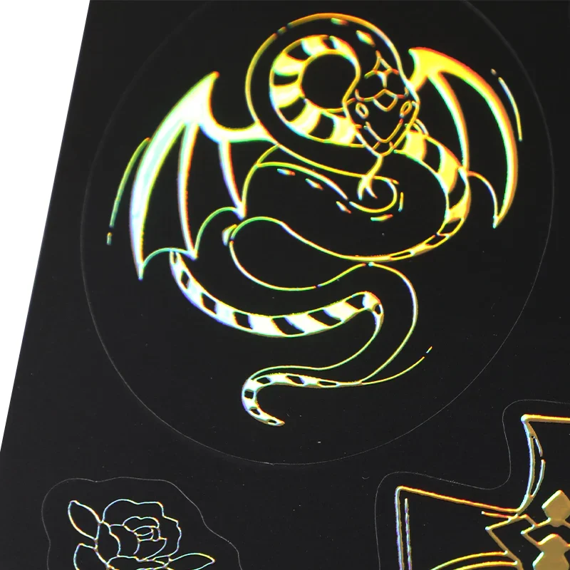 Custom Raised Foil Printing Sticker Sheet - Image 8