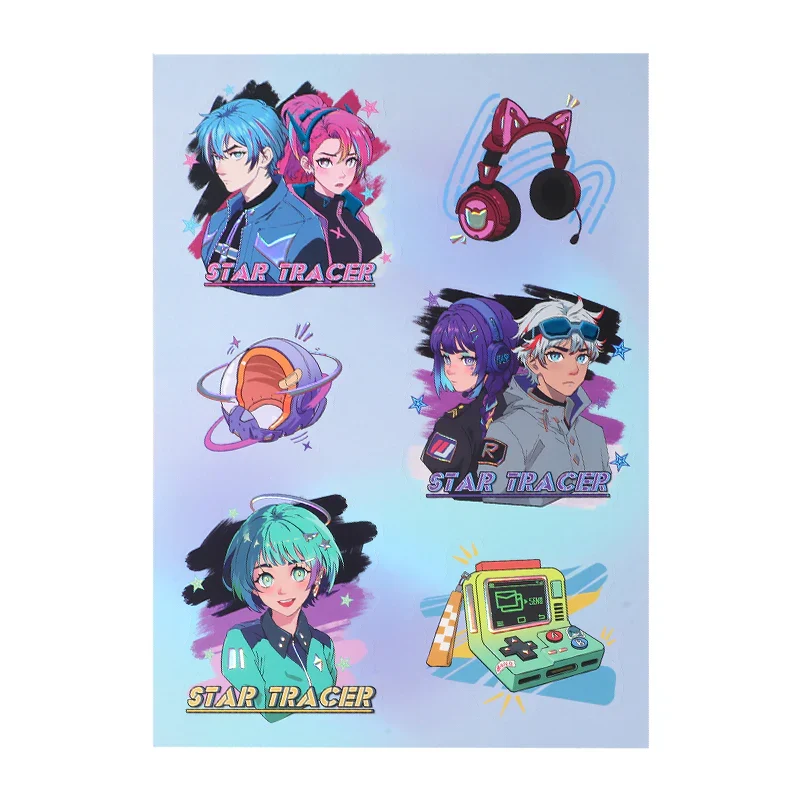 Custom Raised Foil Printing Sticker Sheet - Image 9