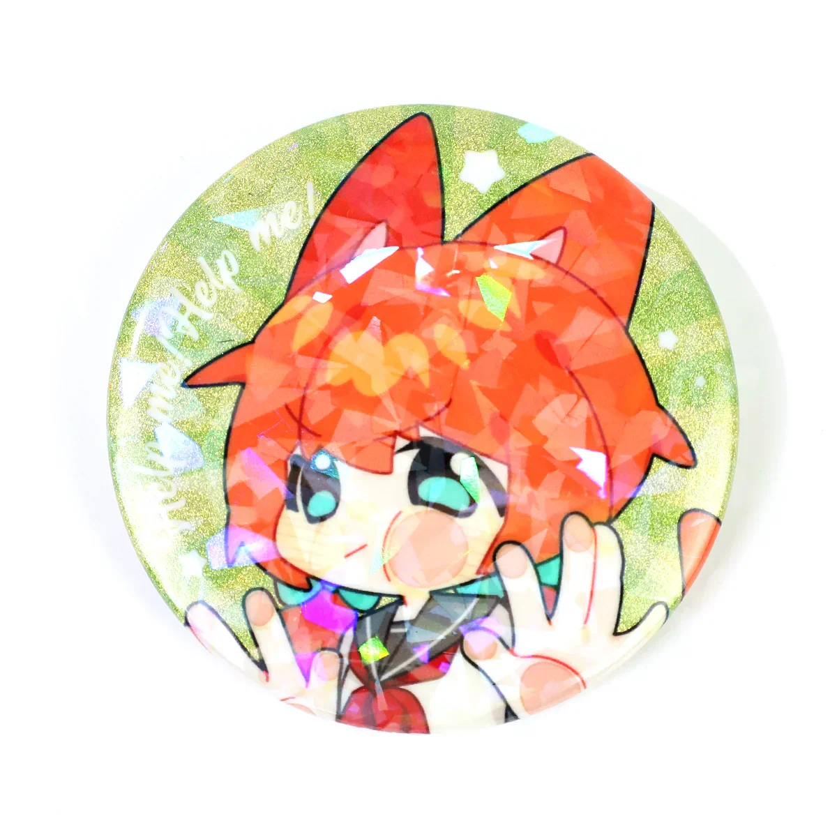 Custom Round Glitter Holographic Button Pins - Image 4