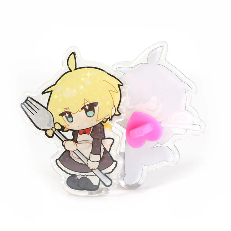 Custom Rounding Clear Acrylic Pins - Image 3