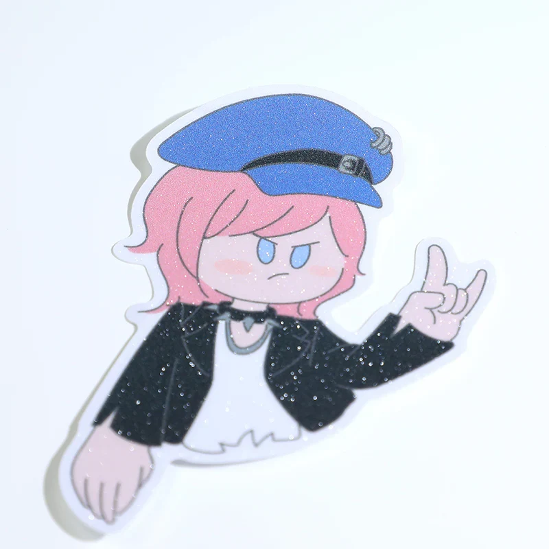 Custom Sand Glitter Frosted Stickers - Image 10