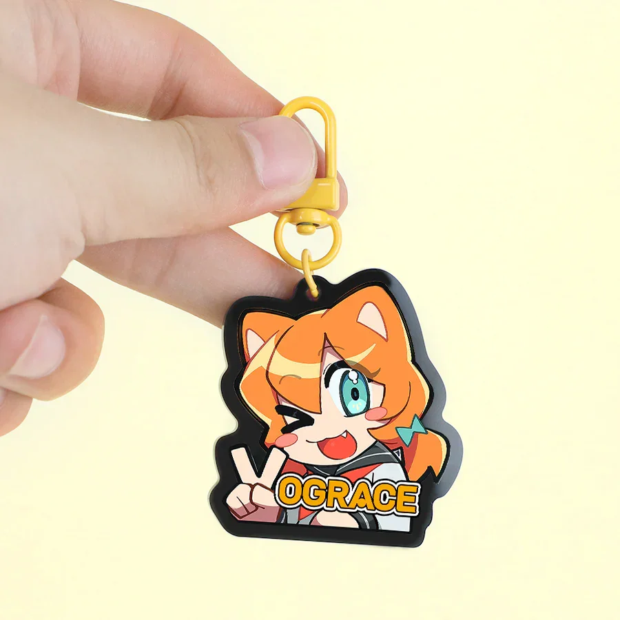 Custom Series Connection Colored Acrylic Keychains - Image 8