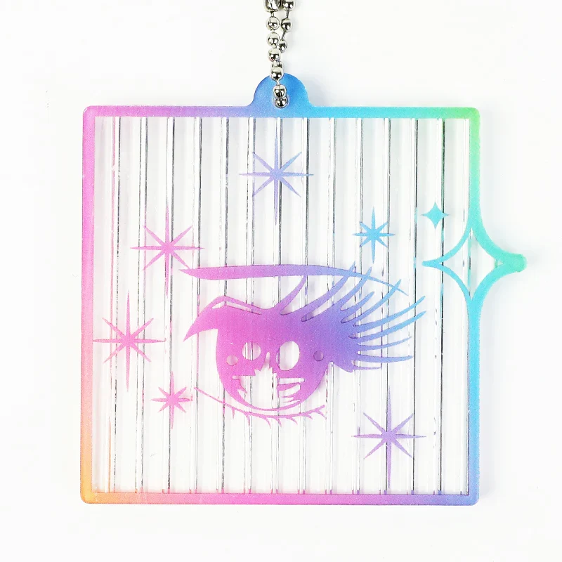Custom Striped Acrylic Keychains - Image 3
