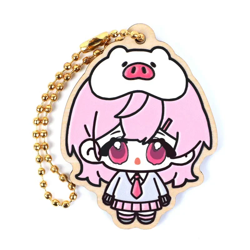 Custom Synthetic Wooden Soft Rubber Keychains - Image 3
