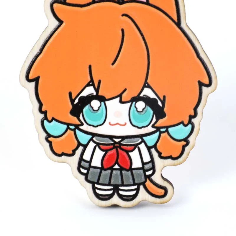 Custom Synthetic Wooden Soft Rubber Keychains - Image 4