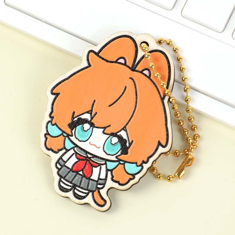 Custom Synthetic Wooden Soft Rubber Keychains - Image 7