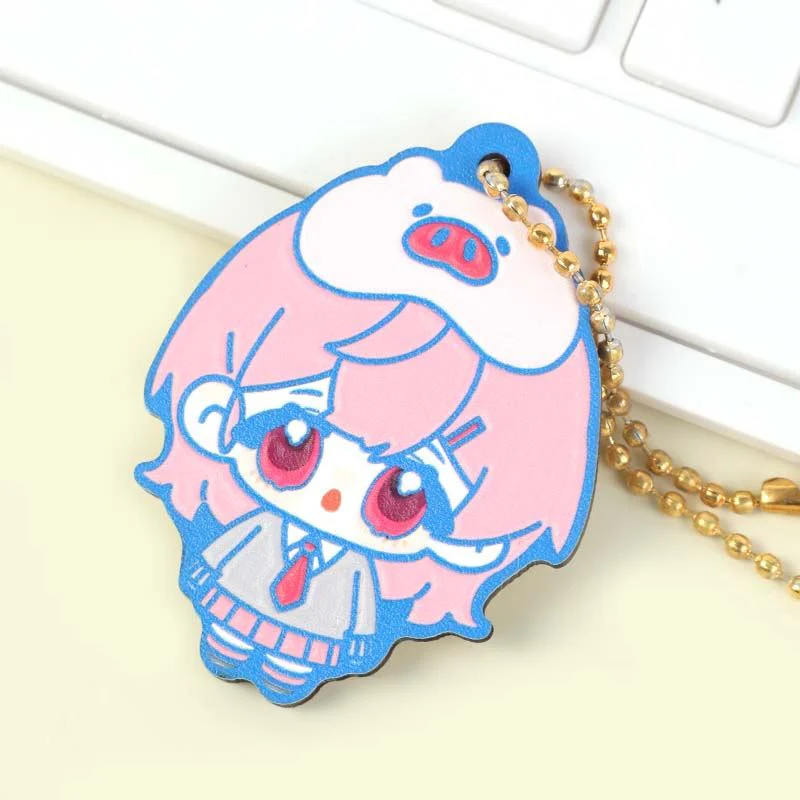 Custom Synthetic Wooden Soft Rubber Keychains - Image 9