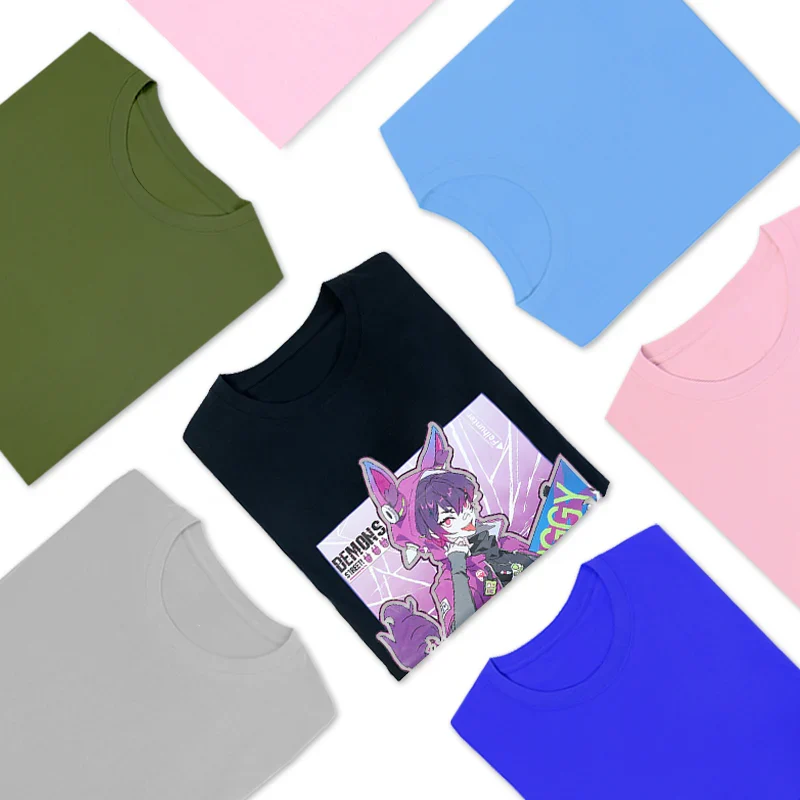 Custom T Shirts Printing Customized Printed Cotton Crew Neck T-Shirts - Image 5