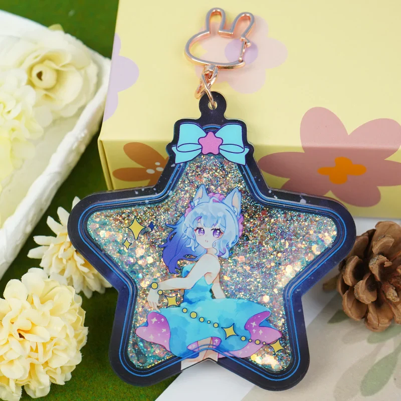 Custom Thicken Quicksand Liquid Keychains - Image 2