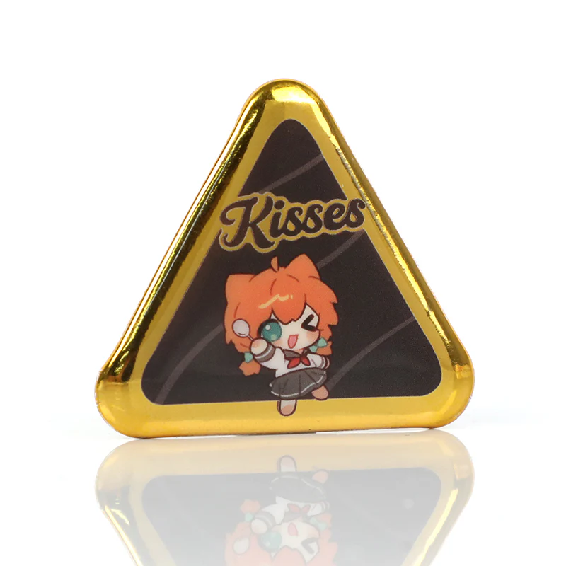 Custom Triangle Glitter Button Pins - Image 10