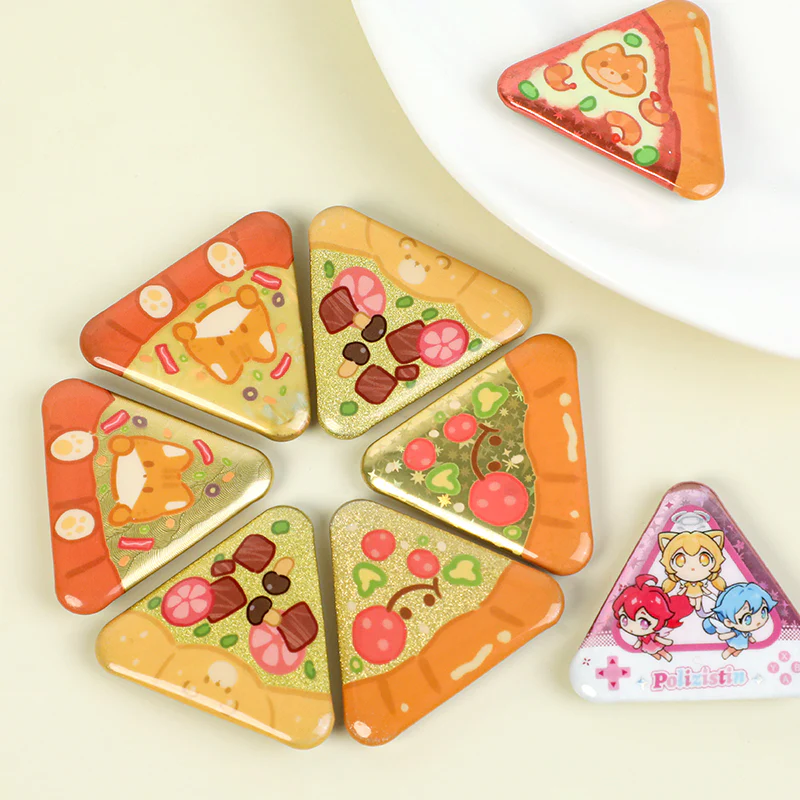 Custom Triangle Glitter Button Pins - Image 29