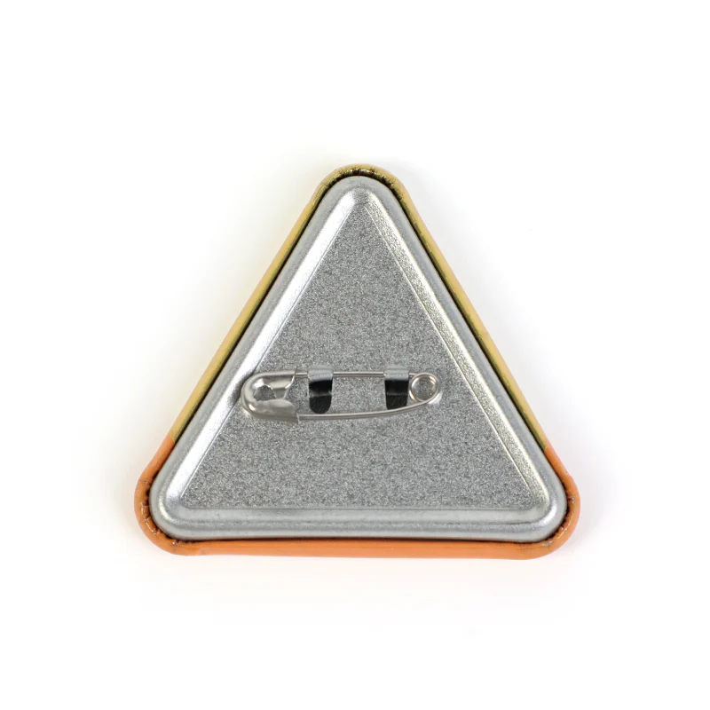 Custom Triangle Glitter Button Pins - Image 5