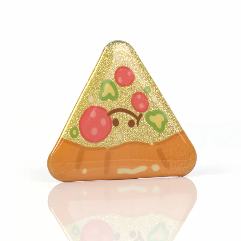 Custom Triangle Glitter Button Pins - Image 7