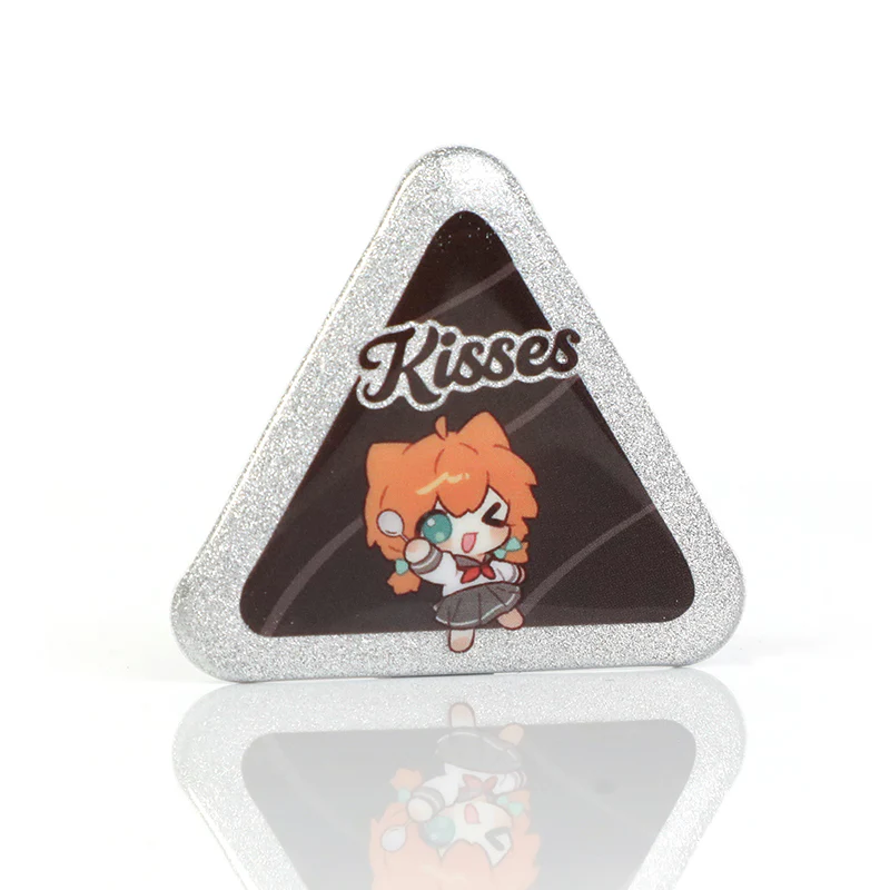 Custom Triangle Glitter Button Pins - Image 9