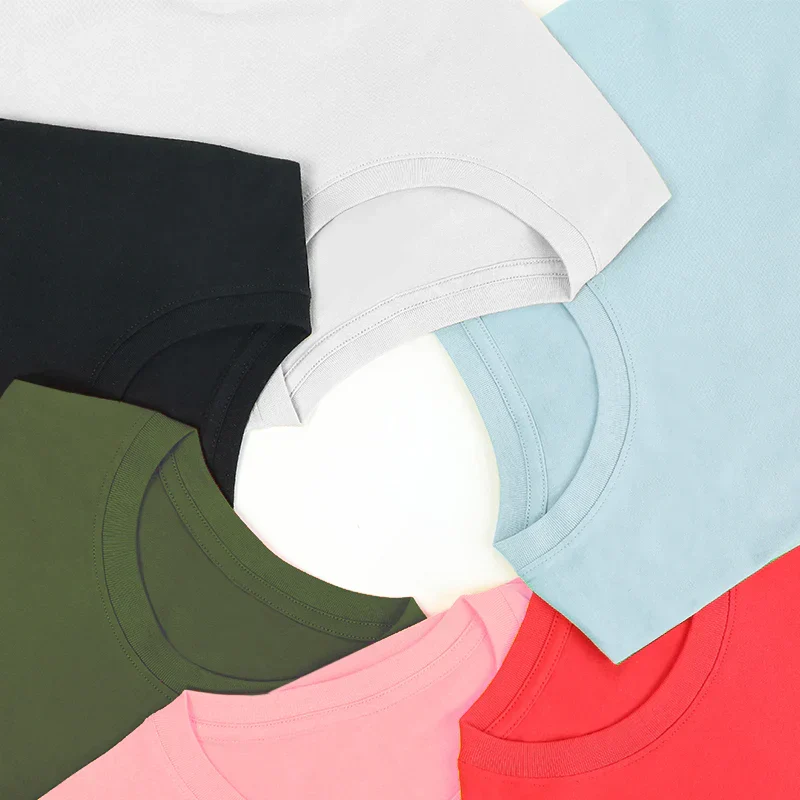 Custom Women T Shirts Printing Cotton Crew Neck T-Shirts - Image 10
