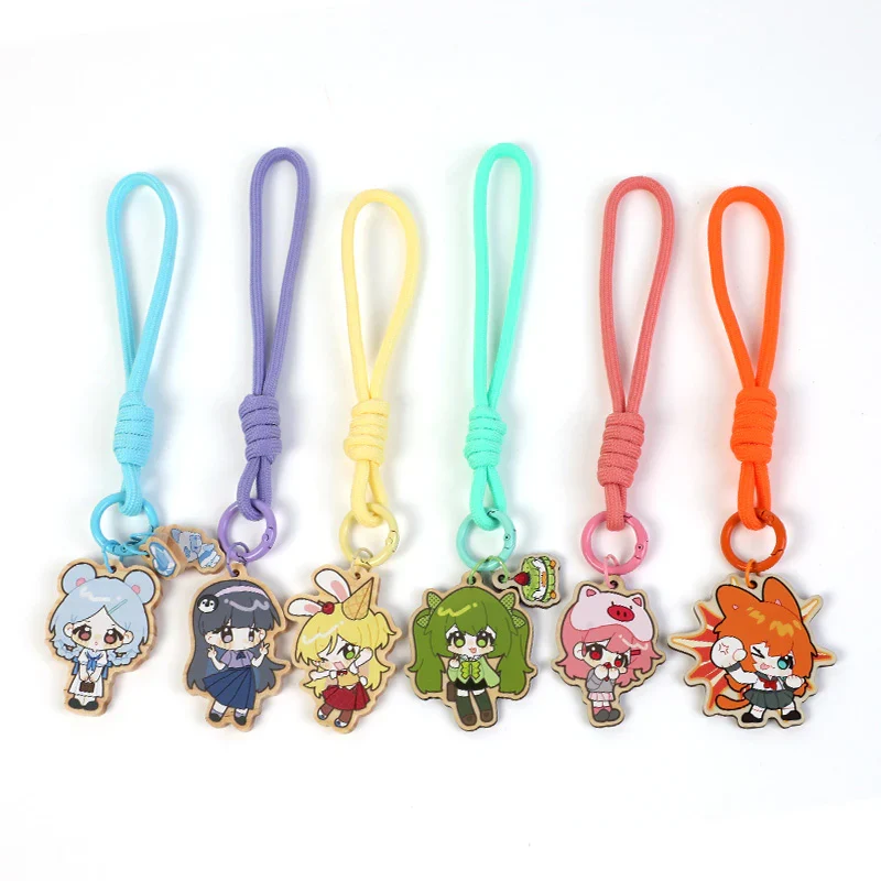 Custom Wooden Braided Lanyard Keychain With Rope - Image 16